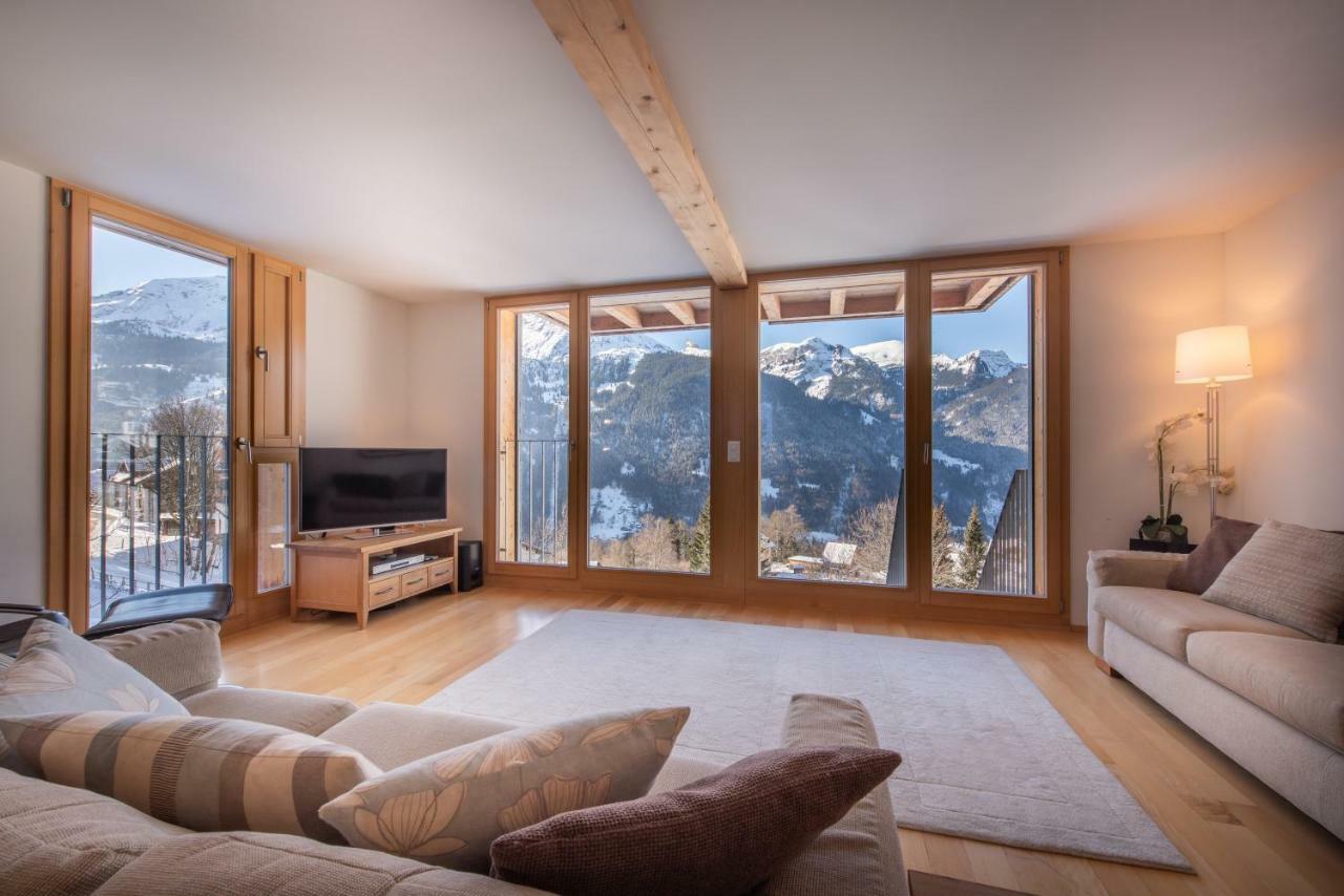 Appartamento Chalet Roossi 3 Wengen Esterno foto