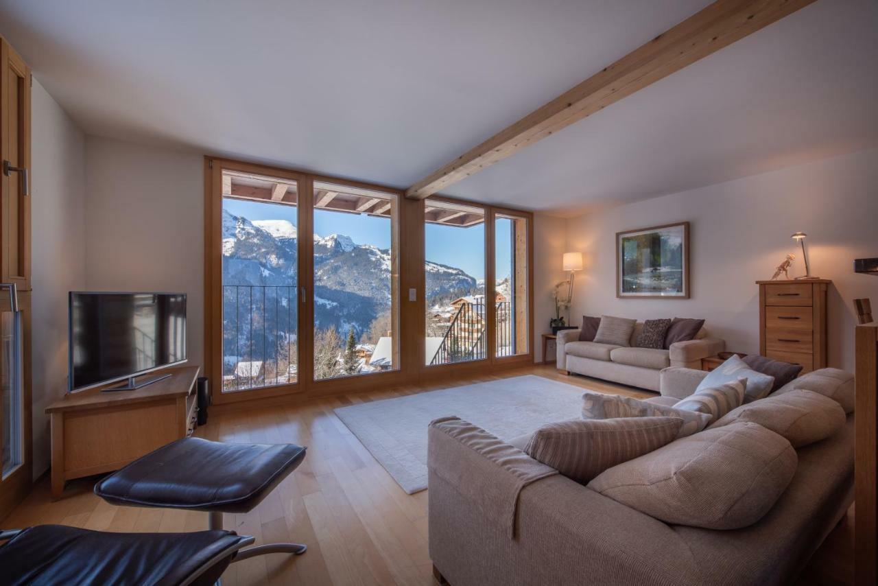 Appartamento Chalet Roossi 3 Wengen Esterno foto