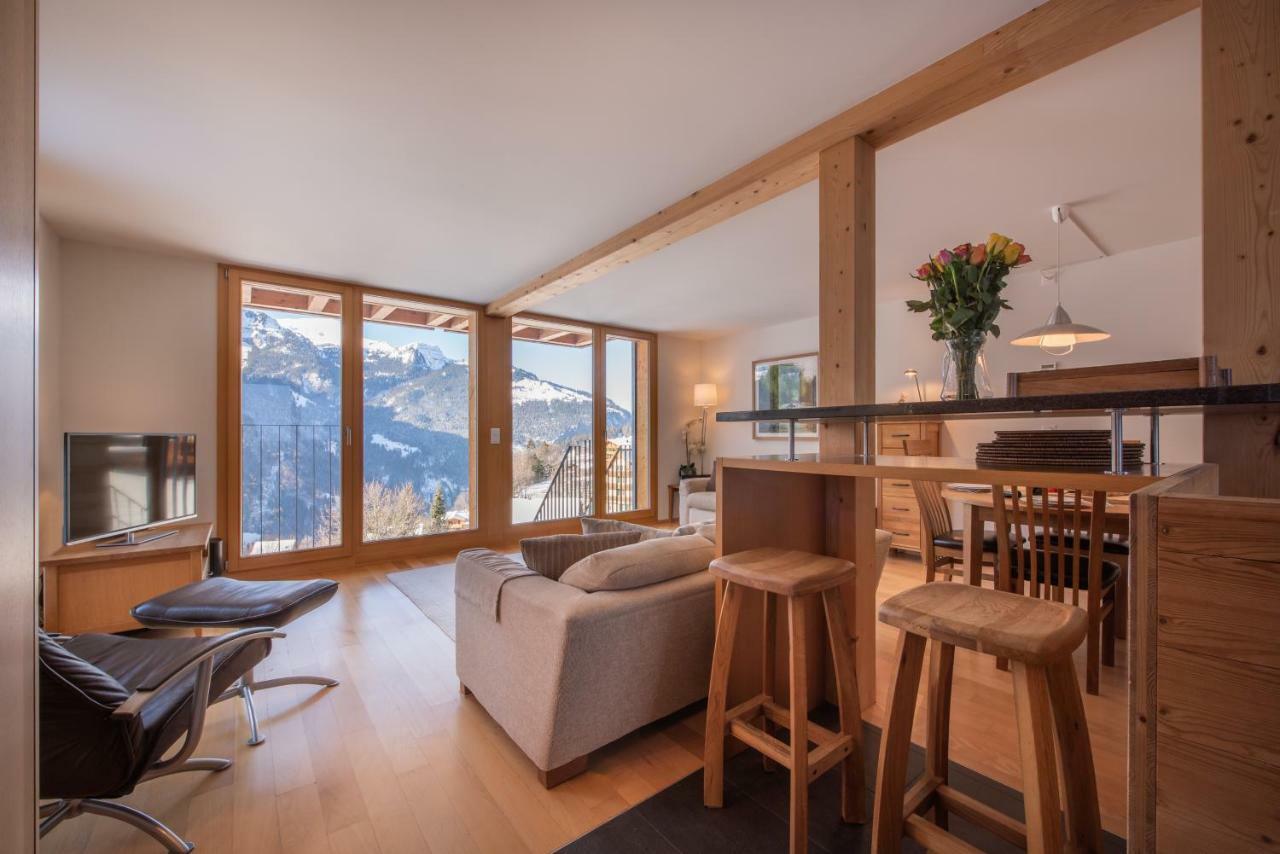 Appartamento Chalet Roossi 3 Wengen Esterno foto