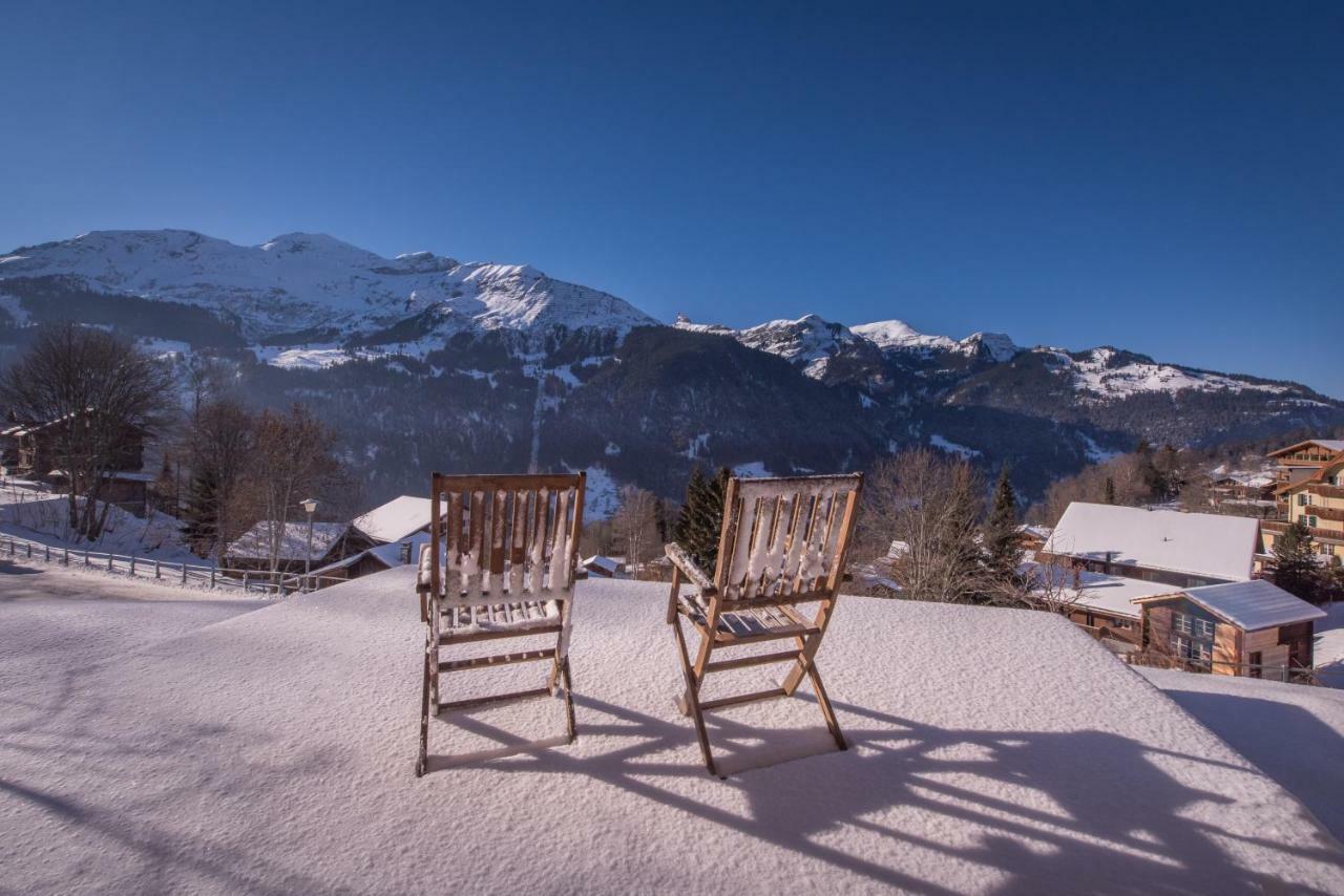 Appartamento Chalet Roossi 3 Wengen Esterno foto